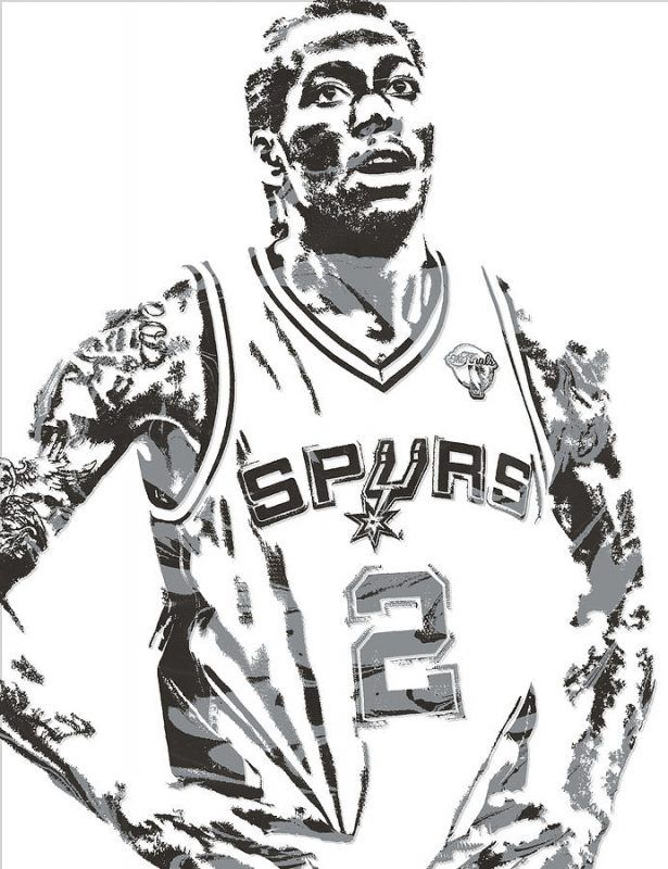 Kawhi Leonard San Antonio Spurs Pixel Art 4 – Poster | Canvas Wall Art ...