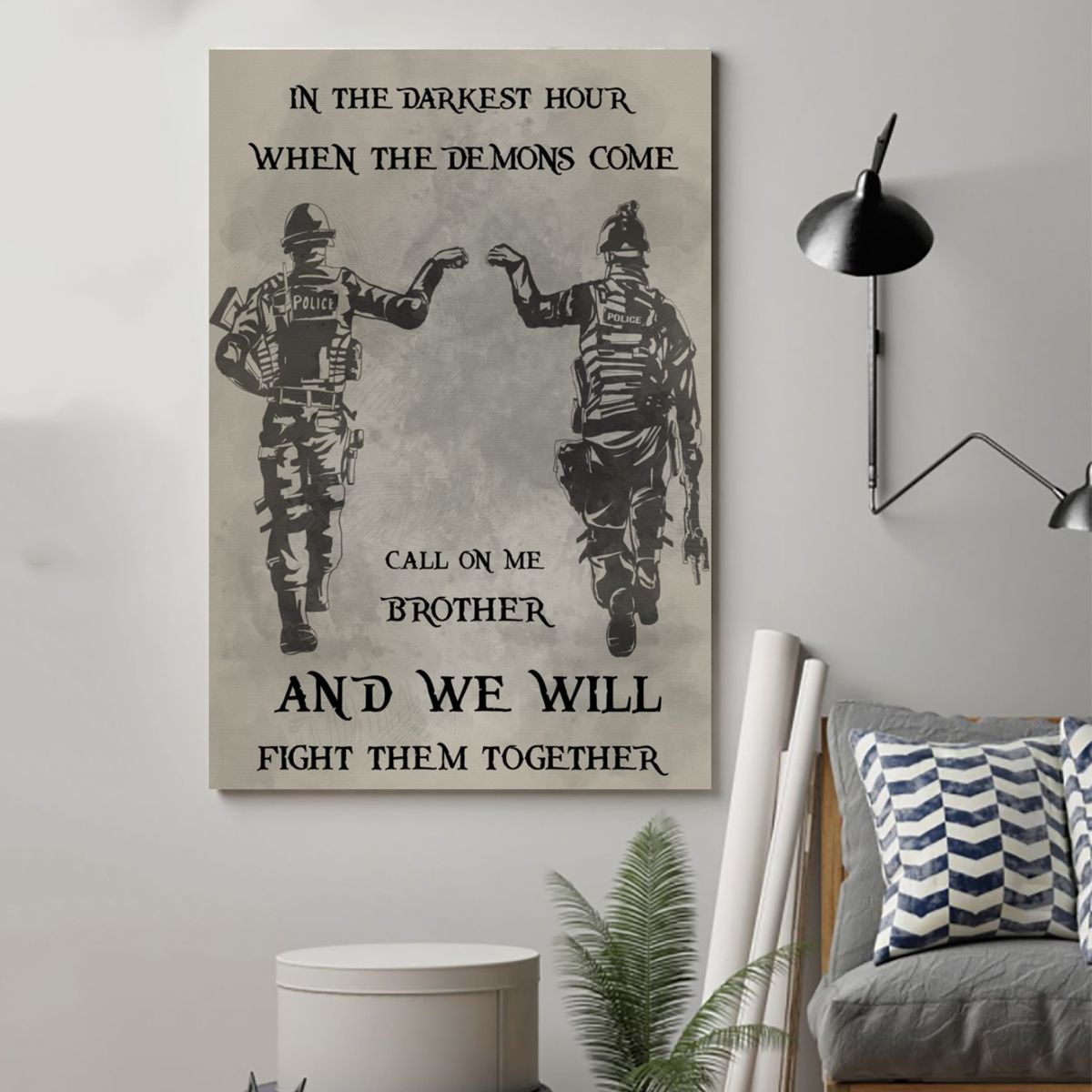 Police Poster - Call On Me Brother – Poster | Canvas Wall Art Print ...