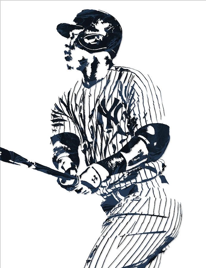 Aaron Judge New York Yankees Pixel Art 11 – Poster