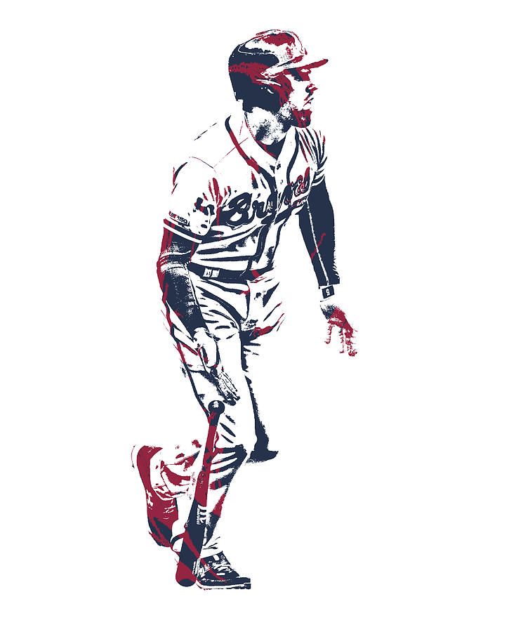 Freddie Freeman Atlanta Braves Pixel Art 1 – Poster | Canvas Wall Art ...