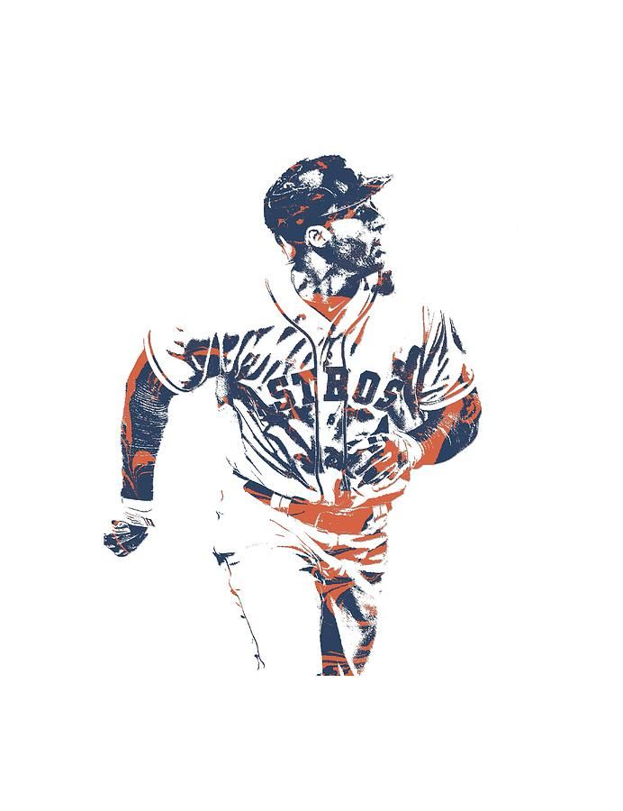 George Springer Houston Astros Pixel Art Tshirt 6 – Poster | Canvas ...