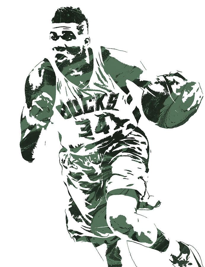 Giannis Antetokounmpo Milwaukee Bucks Pixel Art 4 – Poster | Canvas ...