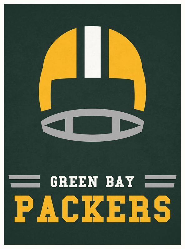 Green Bay Packers Vintage Nfl Art – Poster | Canvas Wall Art Print ...