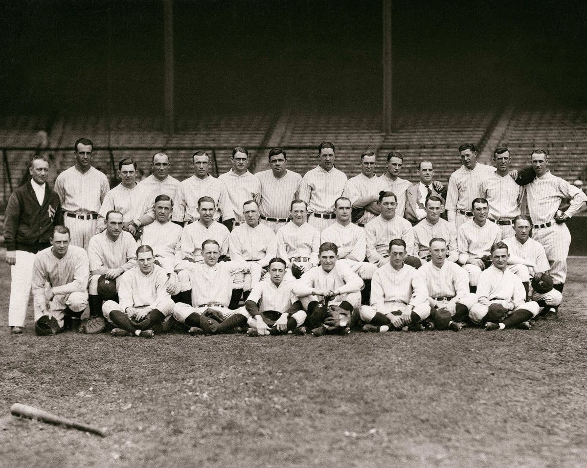 New York Yankees Babe Ruth Vintage Photograph Team Ny Baseball Fan T Sports Bar 1920s