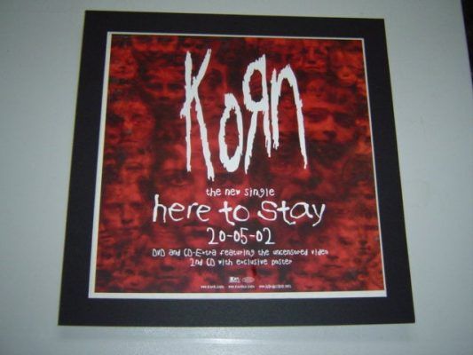 Korn Here To Stay Original In A Custom Made Mount Ready To Frame ...