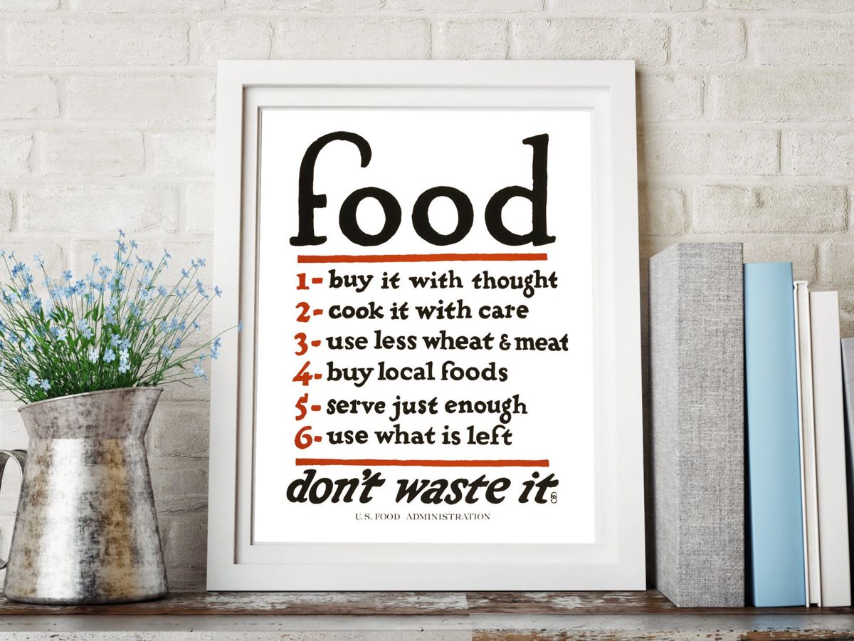 authentic retro kitchen wall art