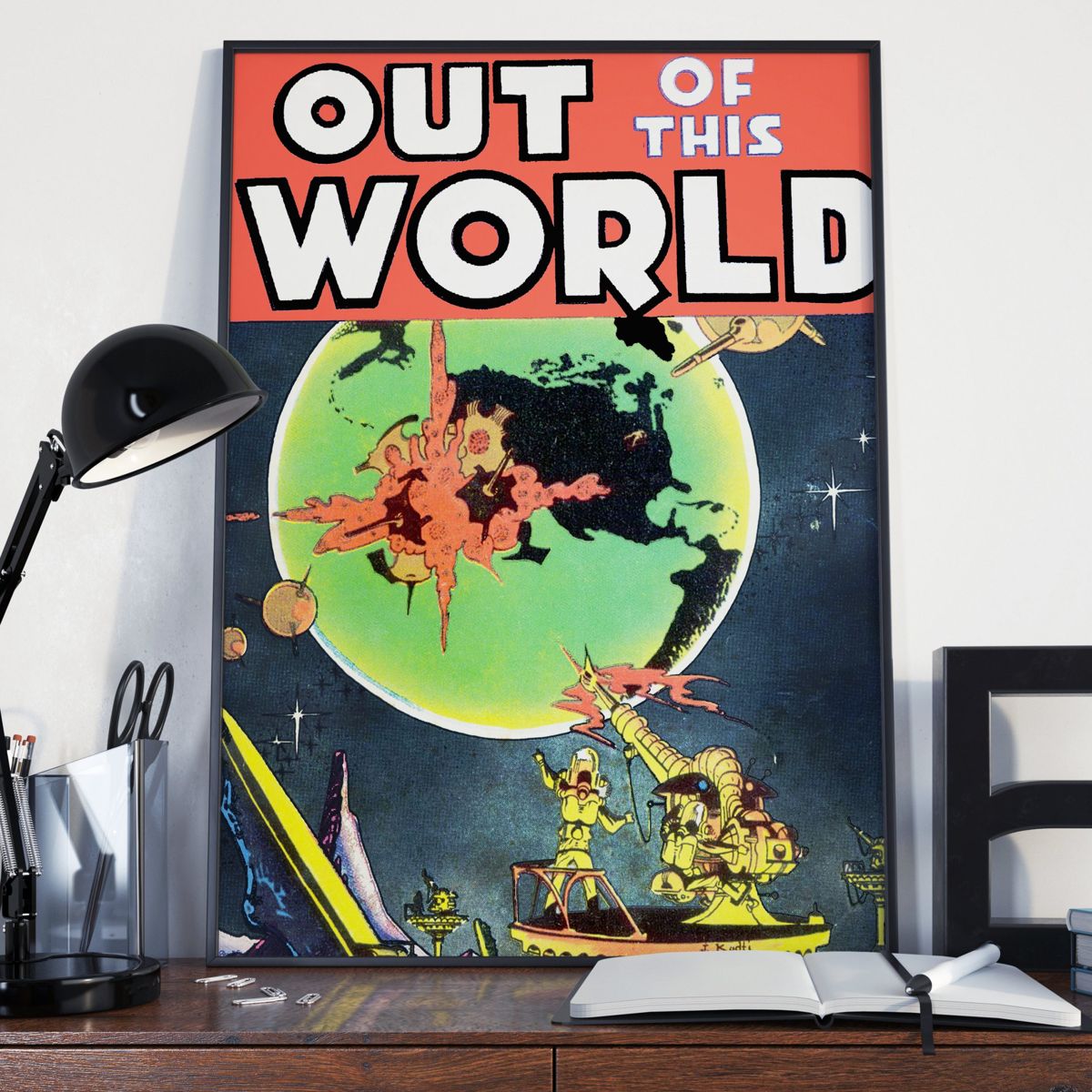 Vintage Science Fiction - Out Of This World Art Print. Comic Book Art ...