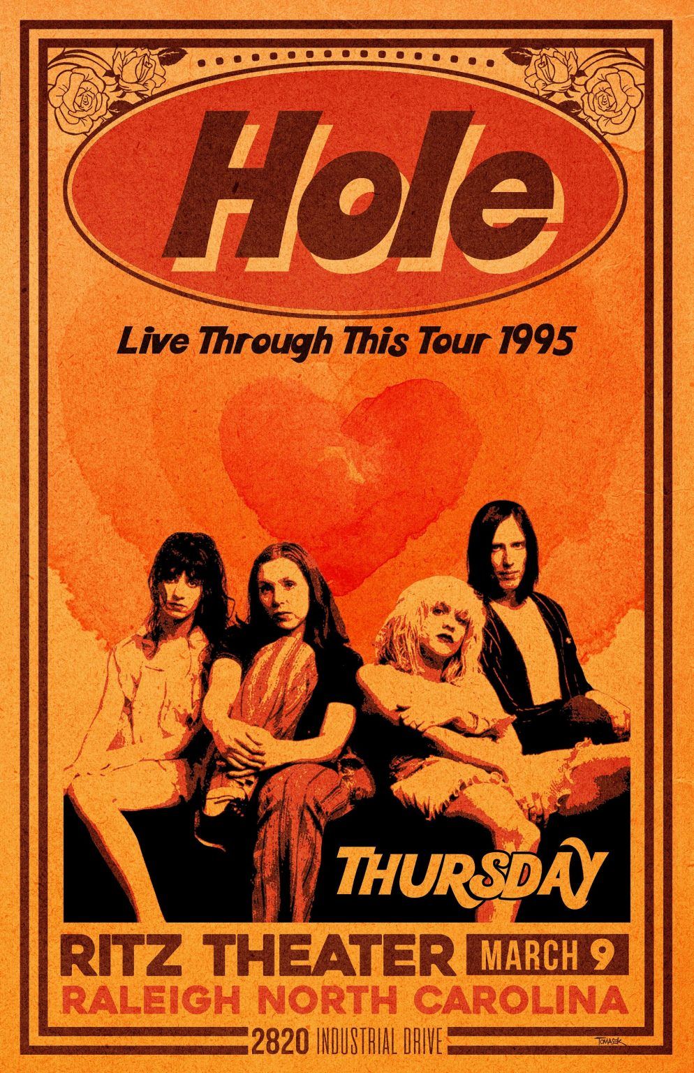 Hole 1995 Tour Poster – Poster | Canvas Wall Art Print - John Sneaker