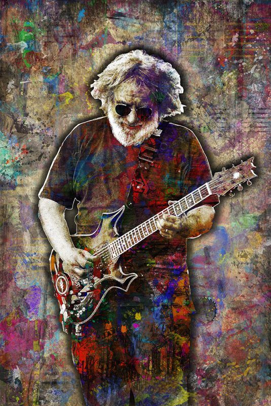 Jerry Garcia Jerry Garcia Art Jerry Garcia Tribute Artwork Jerry Garcia For Grateful Dead