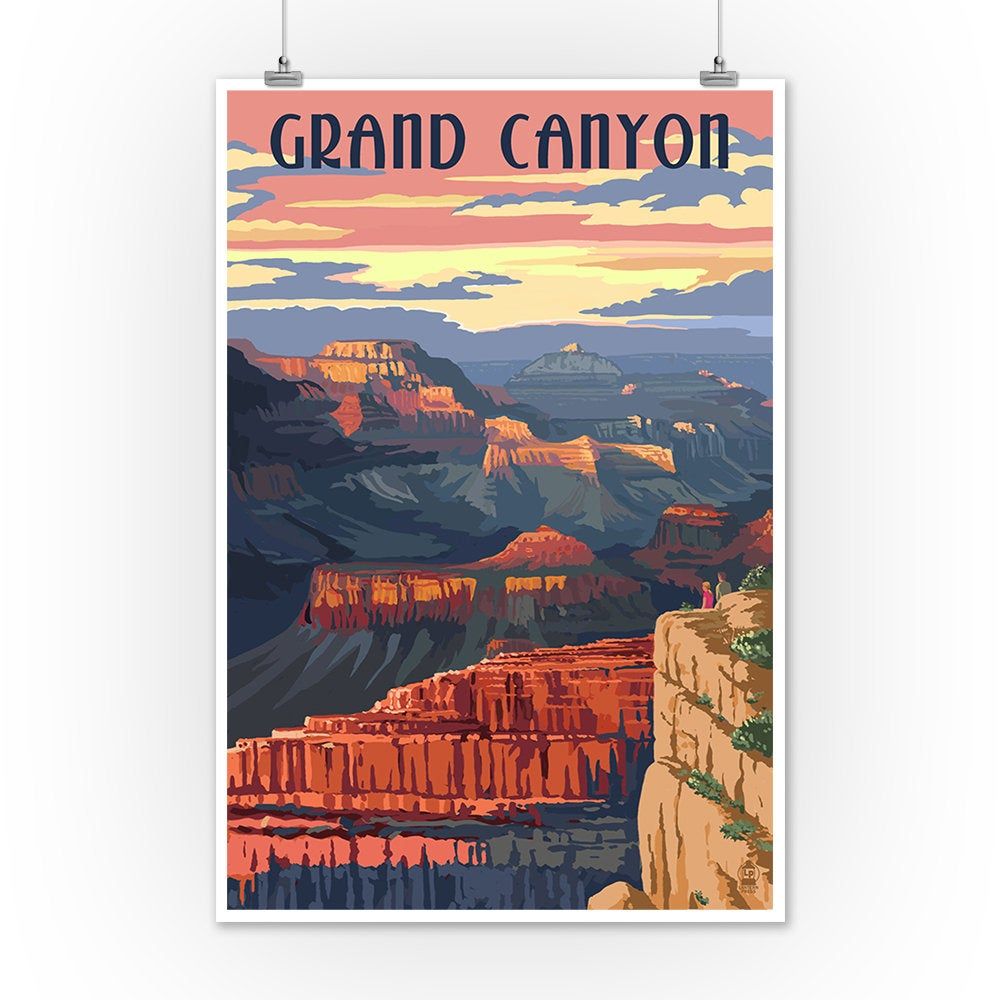 Grand Canyon National Park, Arizona - Sunset View – Poster | Canvas ...