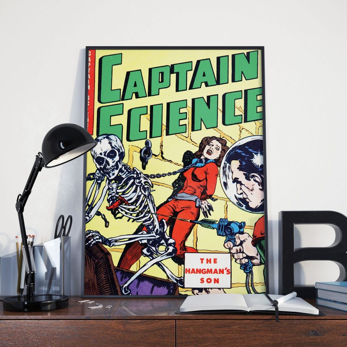 Vintage Scifi: Captain Science Space Wall Art Retro Science Fiction Art ...