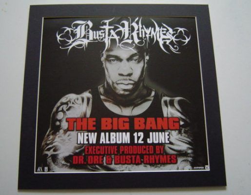 Busta Rhymes The Big Bang Original In A Custom Made Mount Ready To ...