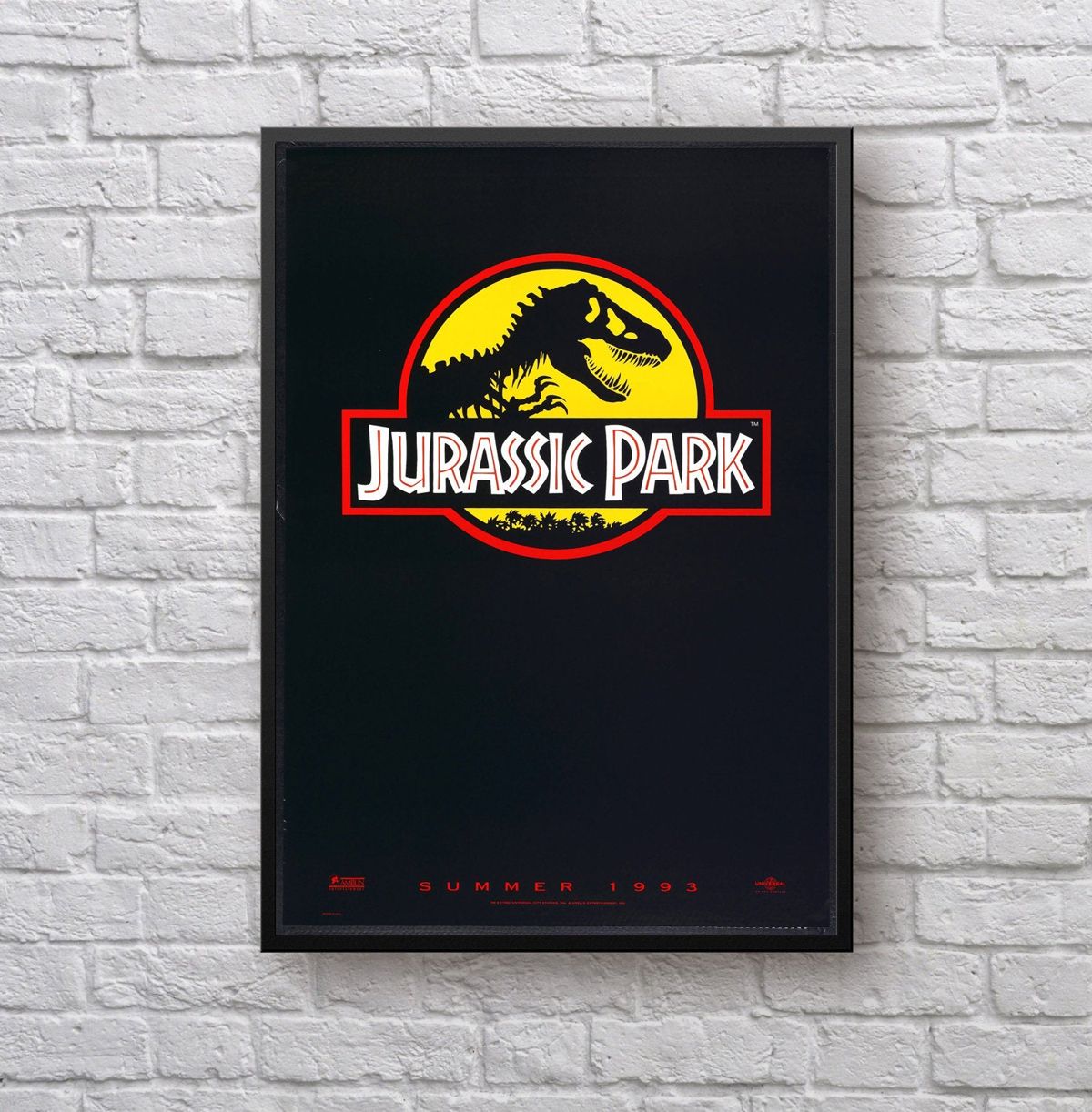 Jurassic Park Logo Movie – Poster | Canvas Wall Art Print - John Sneaker