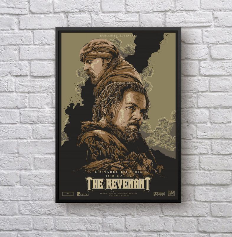 The Revenant Minimal Artwork Movie Poster Canvas Wall