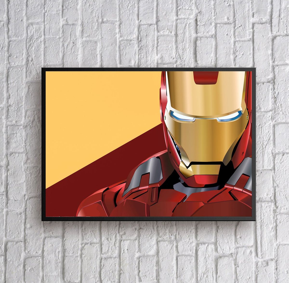 Iron Man Tony Stark Artwork Portret Superheroes – Poster | Canvas Wall ...