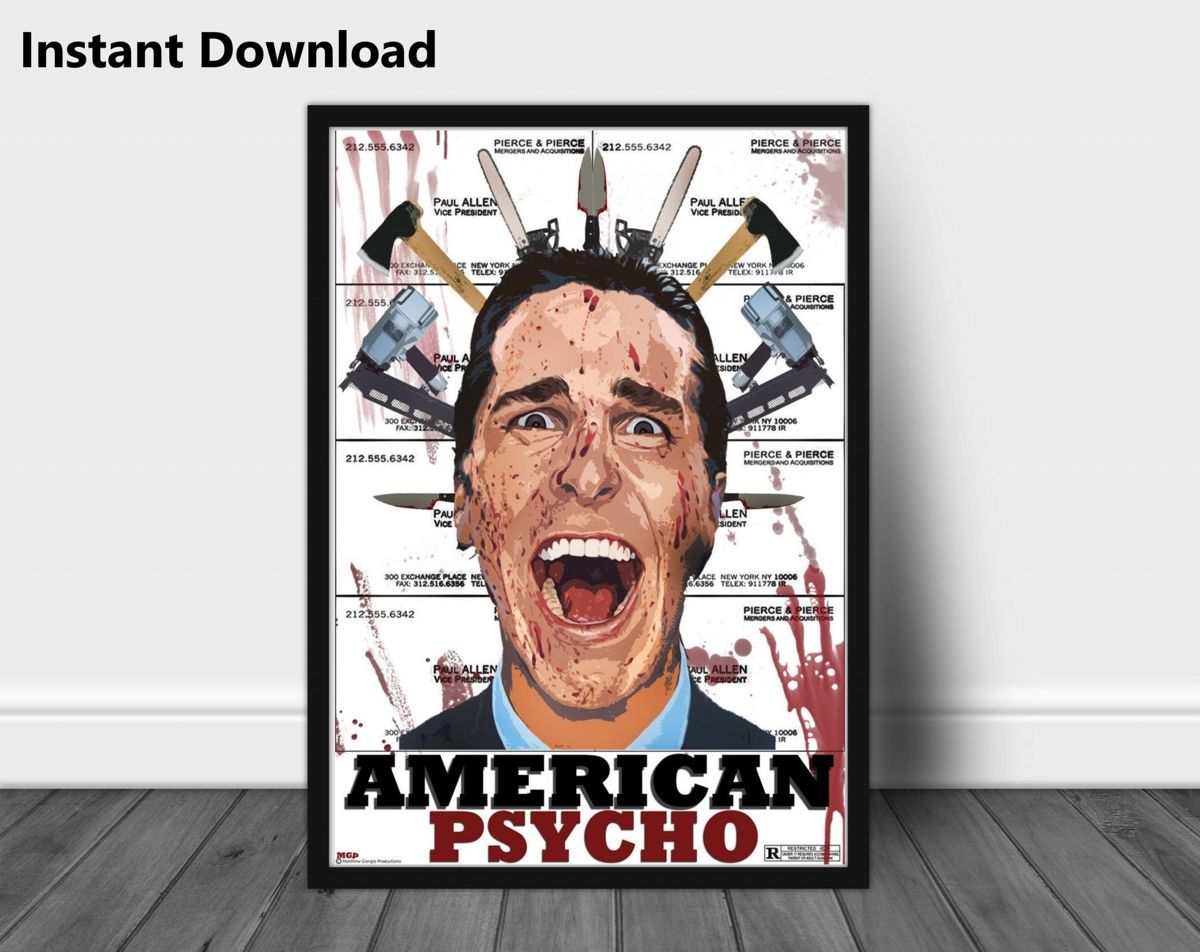 American Psycho Original Movie, Printable Original Movie Poster