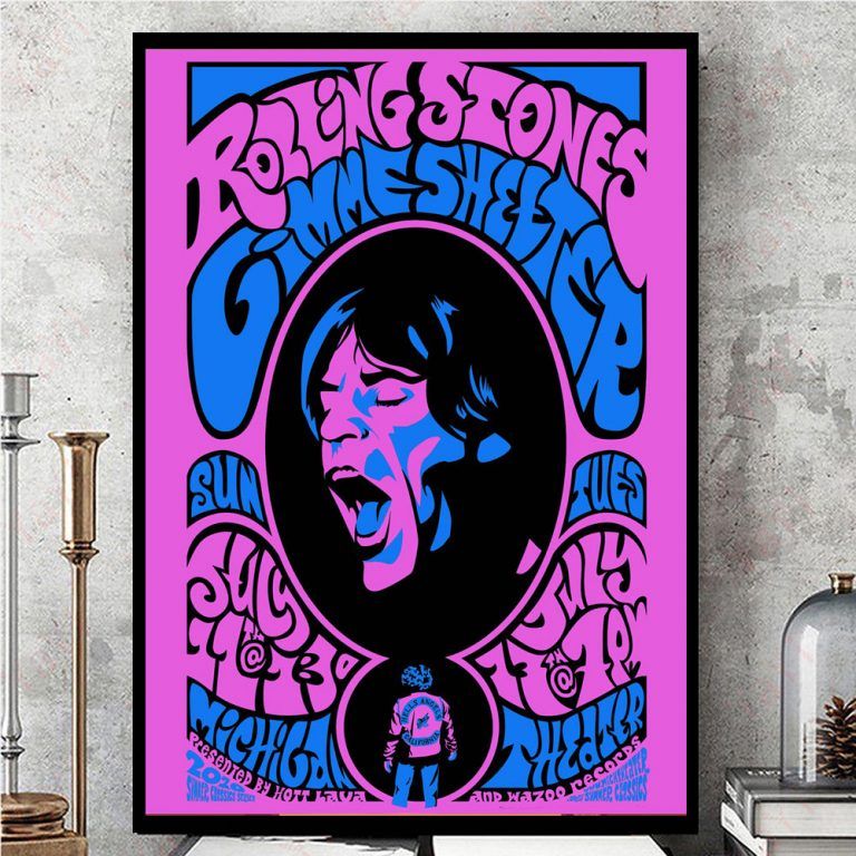 The Rolling Stones Vintage Printing Wall Decor Prints Art – Poster ...