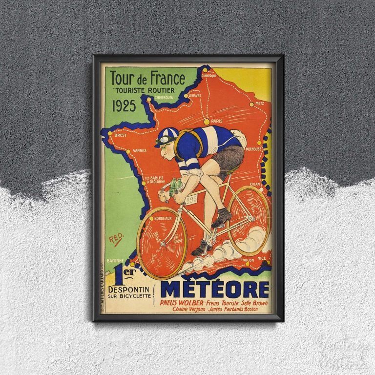 Tour De France Print Vintage, Tour De France, Sport Wall Print #164 ...