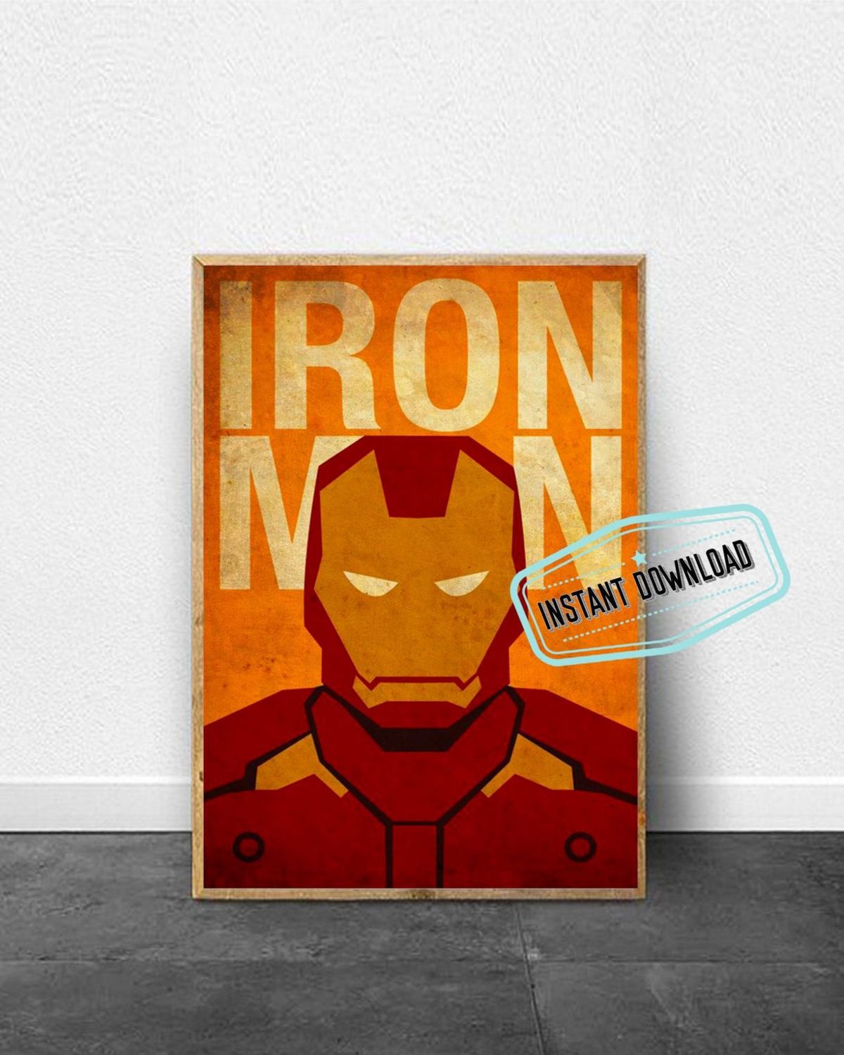 Iron Man Minimalist Superhero Printable - Printable Wall Art – Poster ...