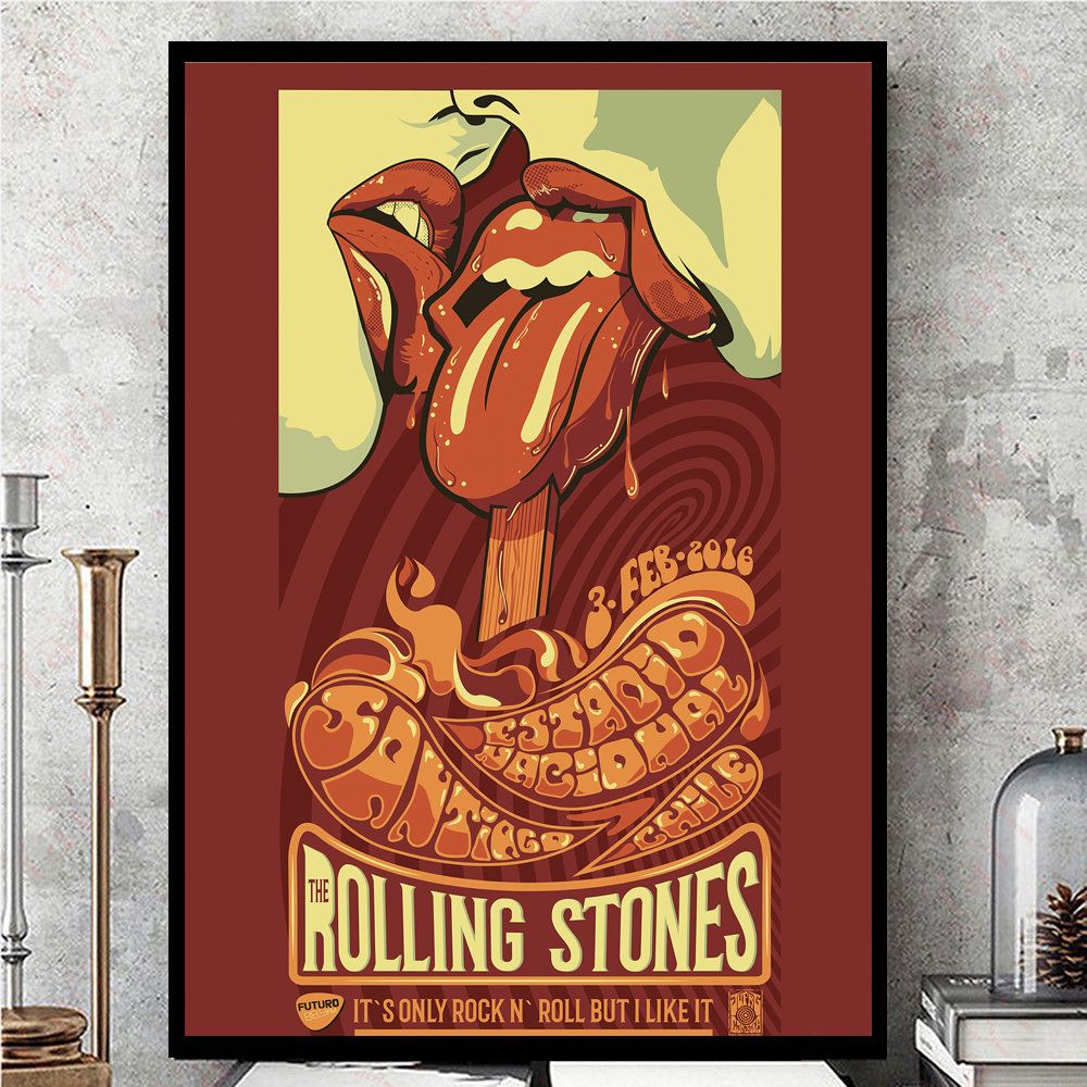 The Rolling Stones Vintage Printing Wall Decor Prints Art – Poster ...