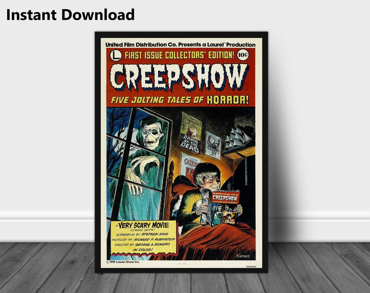 Creepshow Horror Movie, Vintage Horror, Movie, Movie Prints Wall Art ...