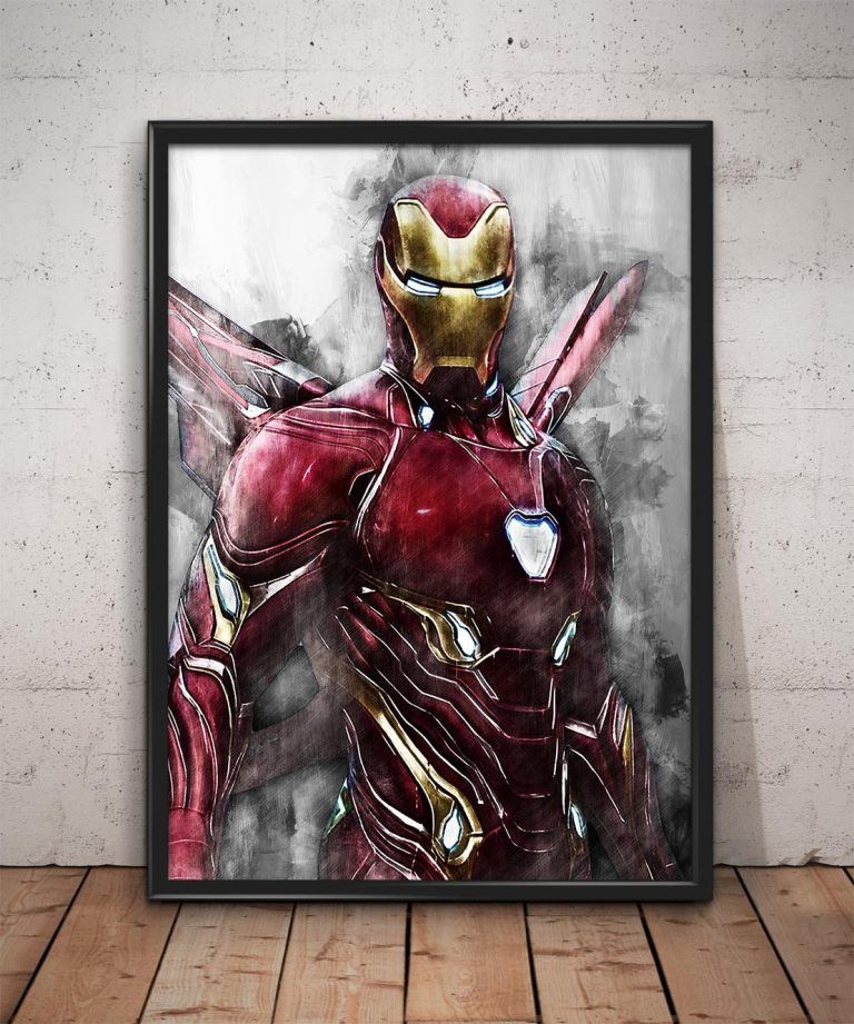 Iron Man Print The Avengers Art Print Wall Art Home Decor – Poster ...