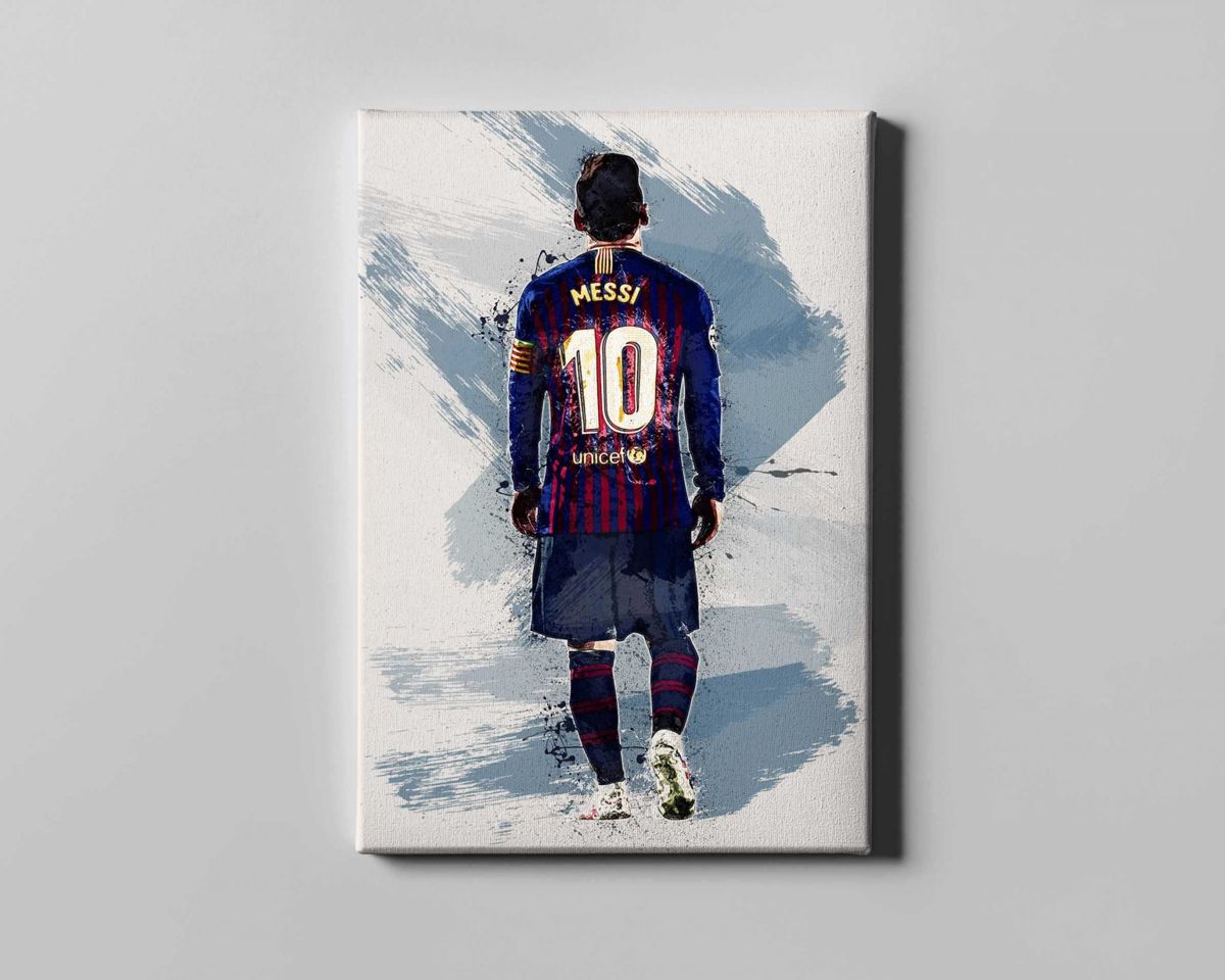 Lionel Messi Print Messi Canvas Rady For Hanging Wall Art Home Decor ...