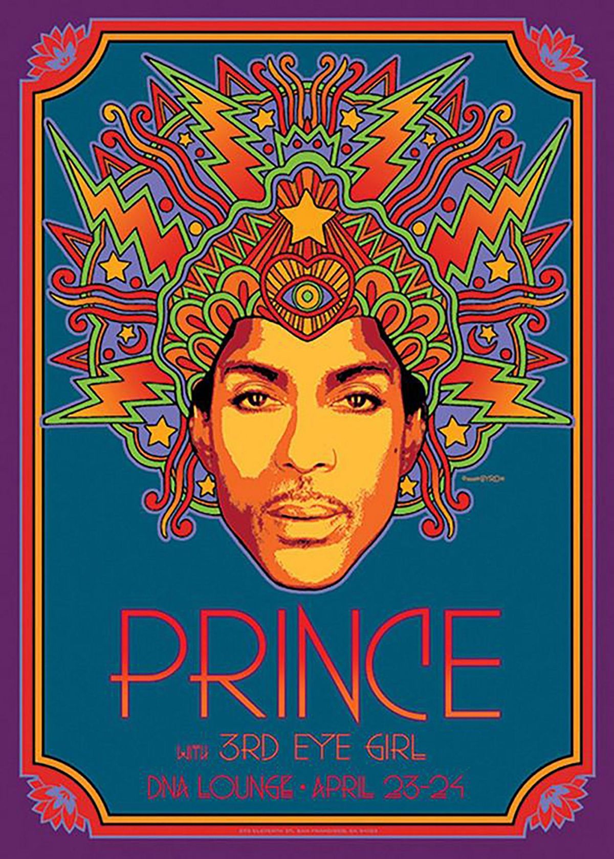 Vintage Prince Concert Poster – Poster | Canvas Wall Art Print - John ...