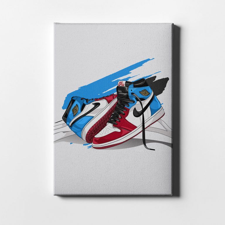 Air Jordan 1 Fearless Sneaker Deko Hypebeast Kaws Artwork Supreme Gucci ...