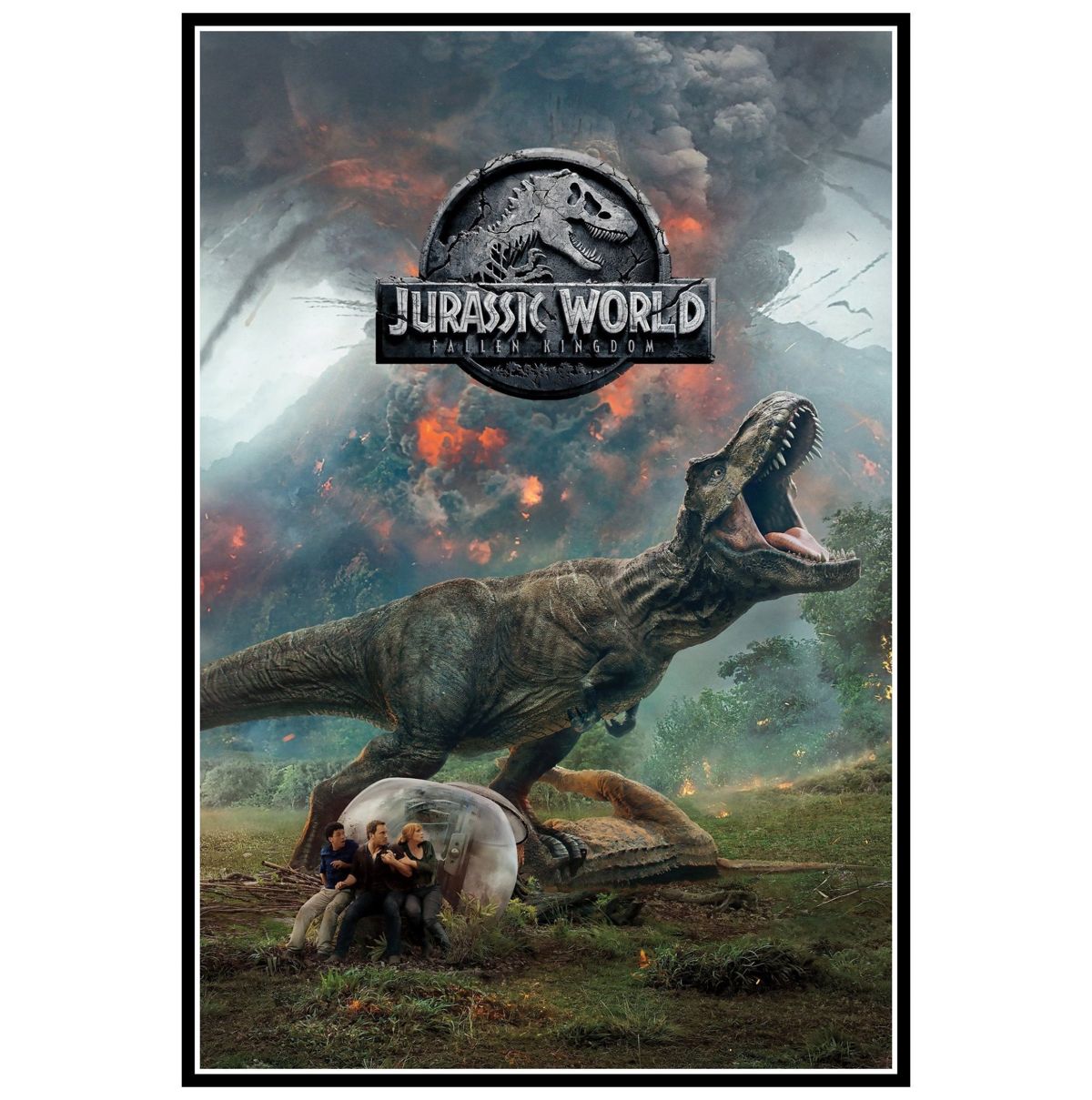 Jurassic World Volcano Movie Poster Print And Canvas Print – Poster ...