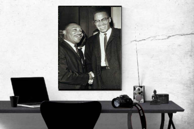 The Meeting, Martin Luther King Jr. And Malcolm X – Poster | Canvas ...