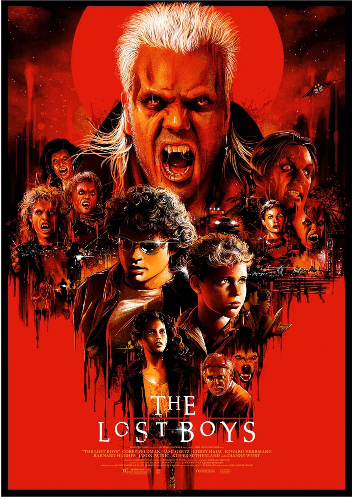 The Lost Boys Movie Poster Canvas Wall Art Print John Sneaker