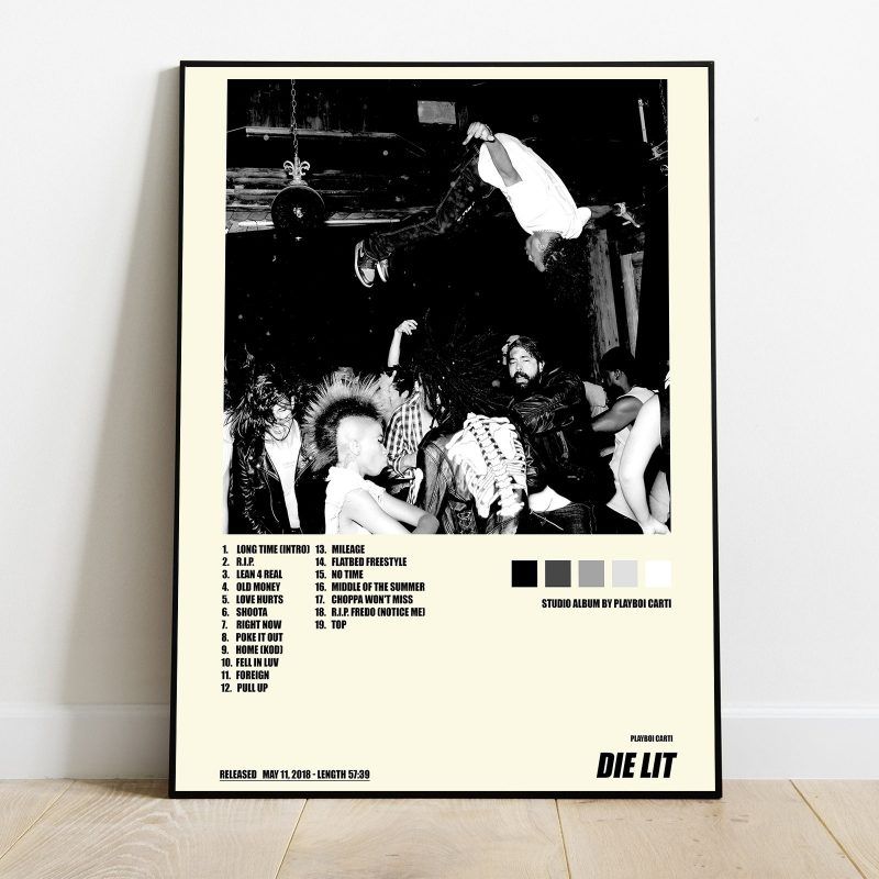 Playboi Carti - Die Lit, Album Cover #2 – Poster | Canvas Wall Art ...