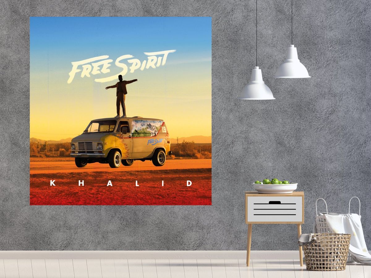 Khalid Free Spirit Album Cover Music Art Print – Poster | Canvas Wall ...