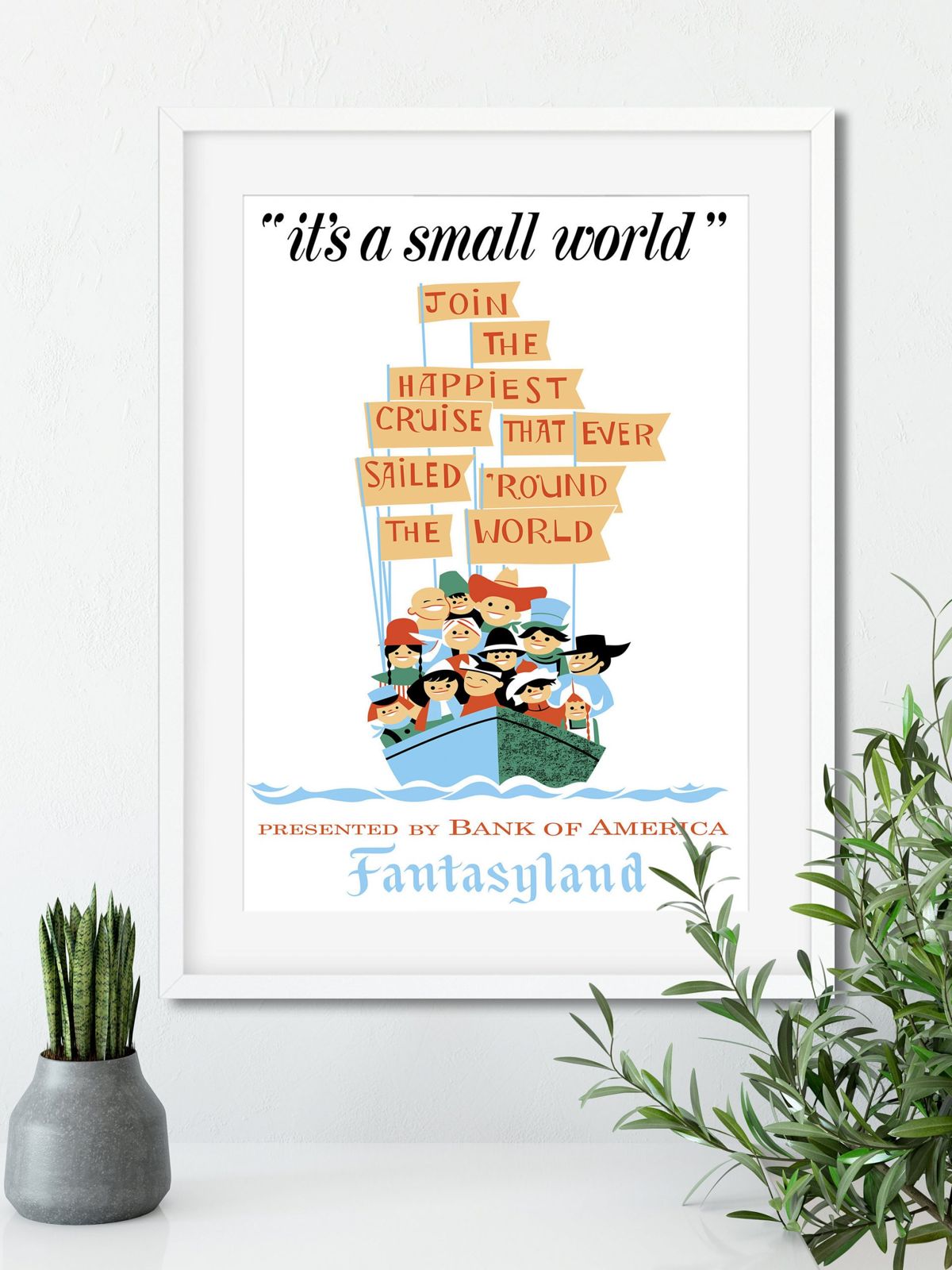 Its A Small World – Poster | Canvas Wall Art Print - John Sneaker