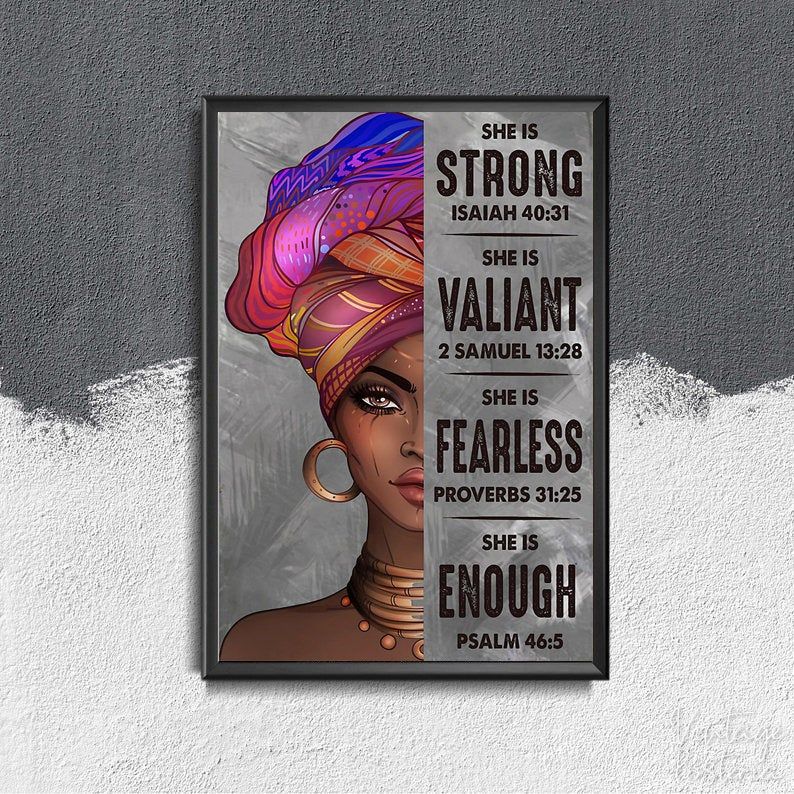 Black Girl Print, Afro Girl Portrait Ideal Gift Wall Art, Black Lives ...