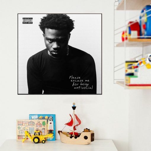 Roddy Ricch Ñ Please Excuse Me For Being Antisocial Album Cover Wall ...