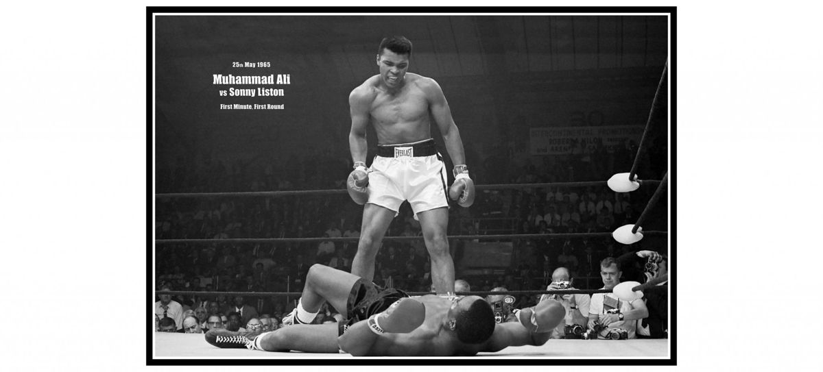 Muhammad Ali Vs Sonny Liston Poster Print And Canvas Print – Poster ...