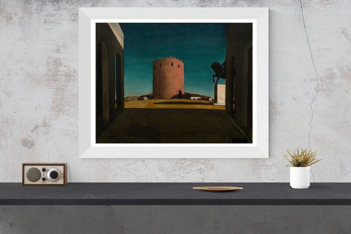 Giorgio De Chirico - The Red Tower Housewarming Birthday Gift Idea Wall ...