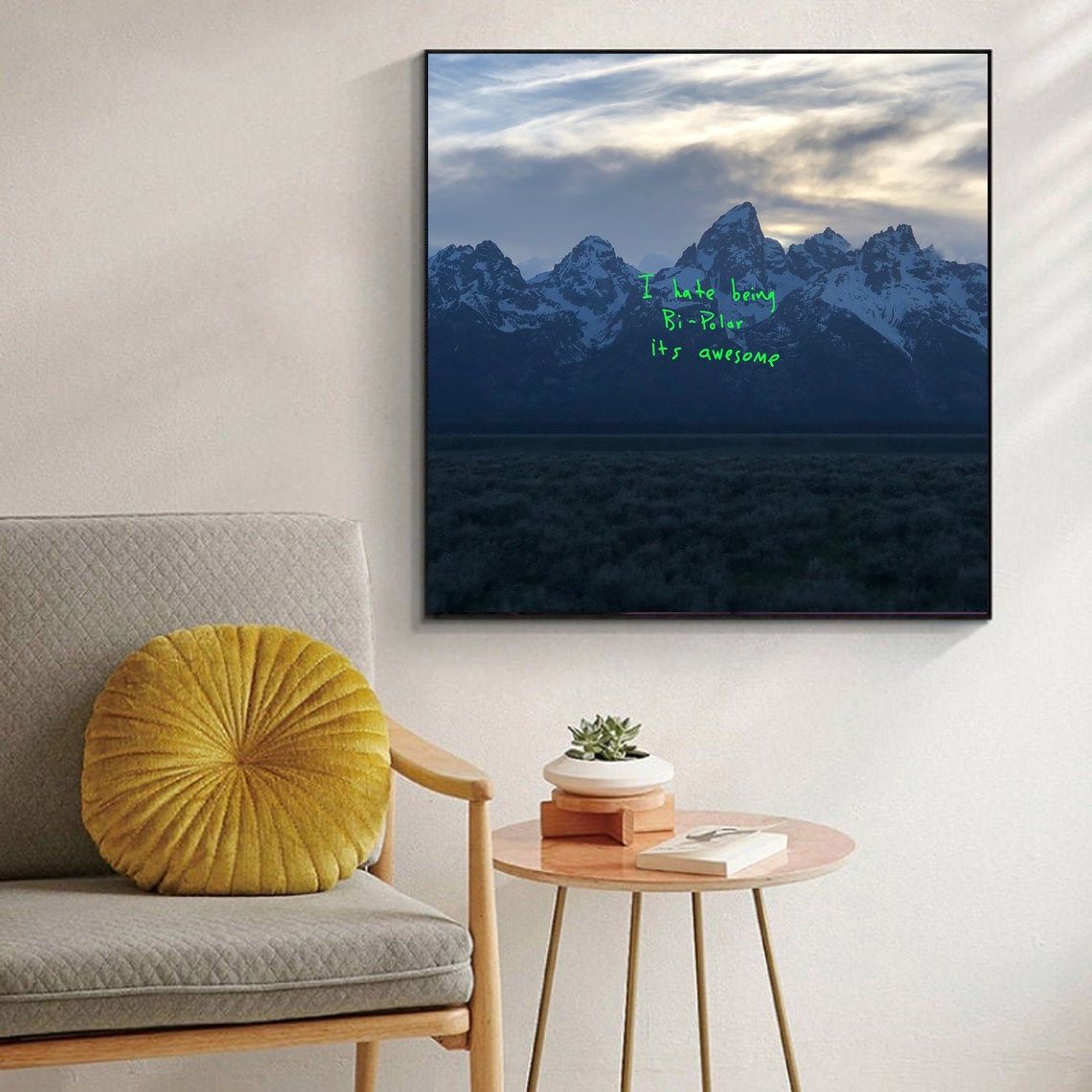 Kanye West Ye Music Album Cover Wall Painting Art Home