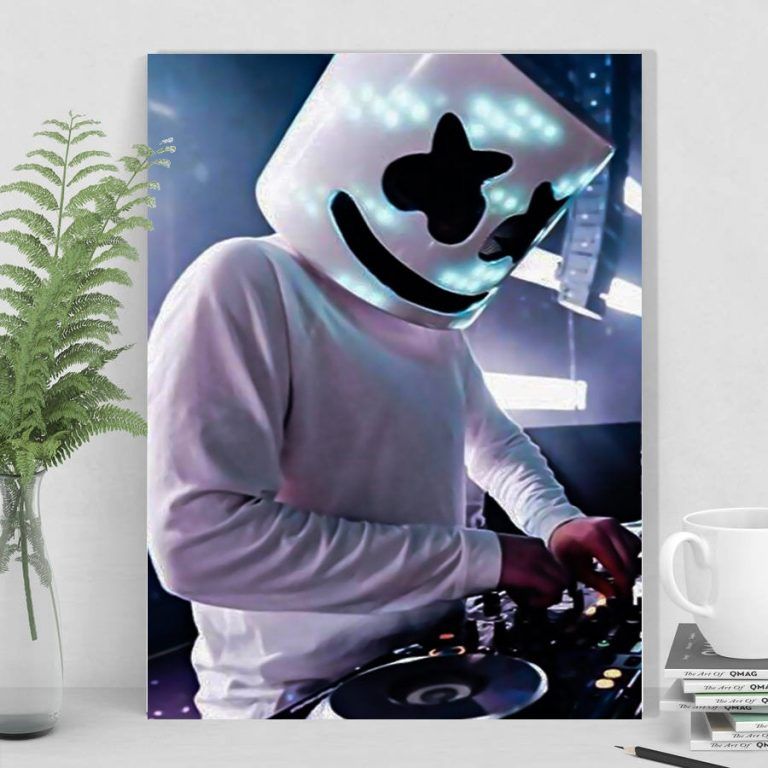 Marshmello Print Art, Dj Marshmello, Marshmello, Hip Hop, Wall Art ...