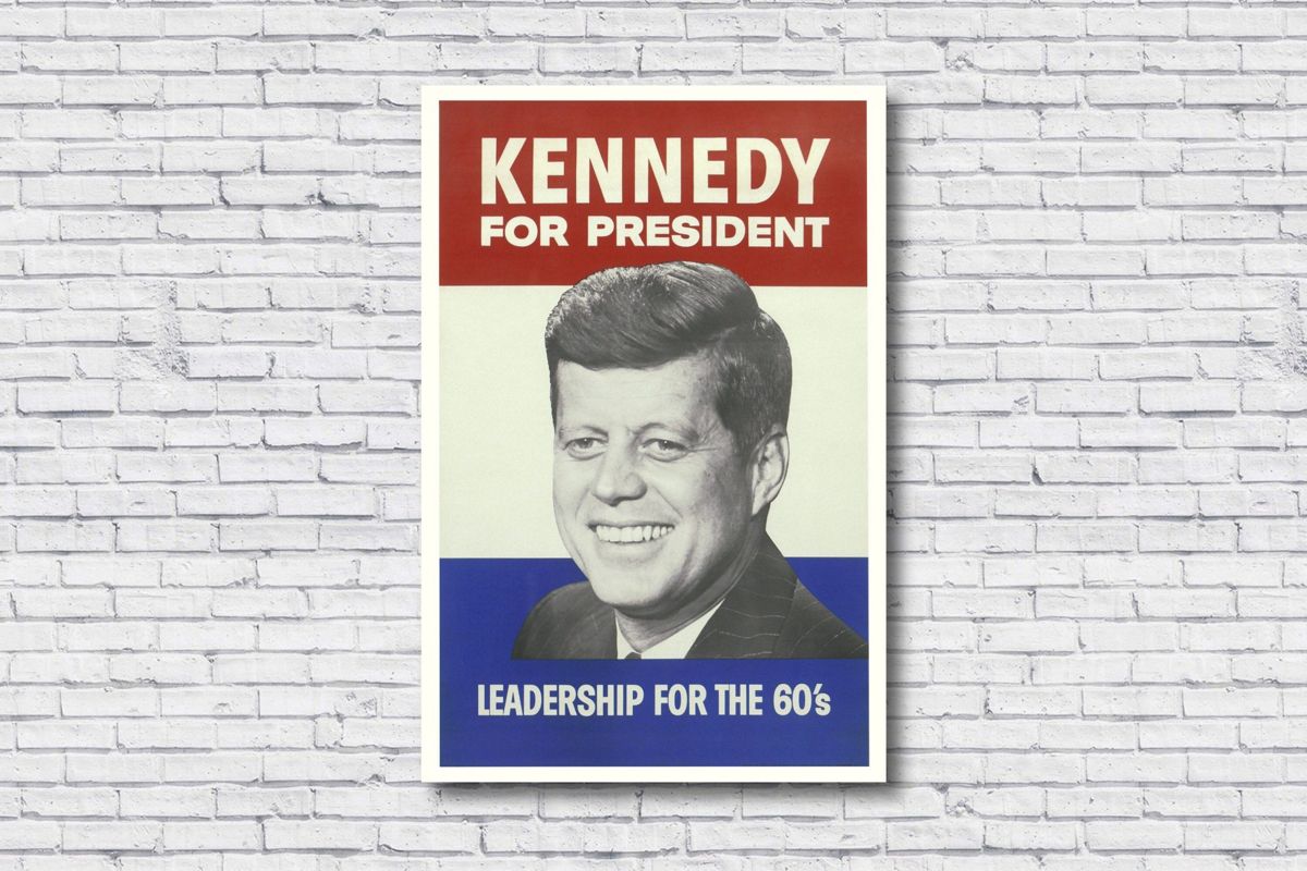 Jfk Campaign Poster, John F Kennedy For President Poster, Kennedy