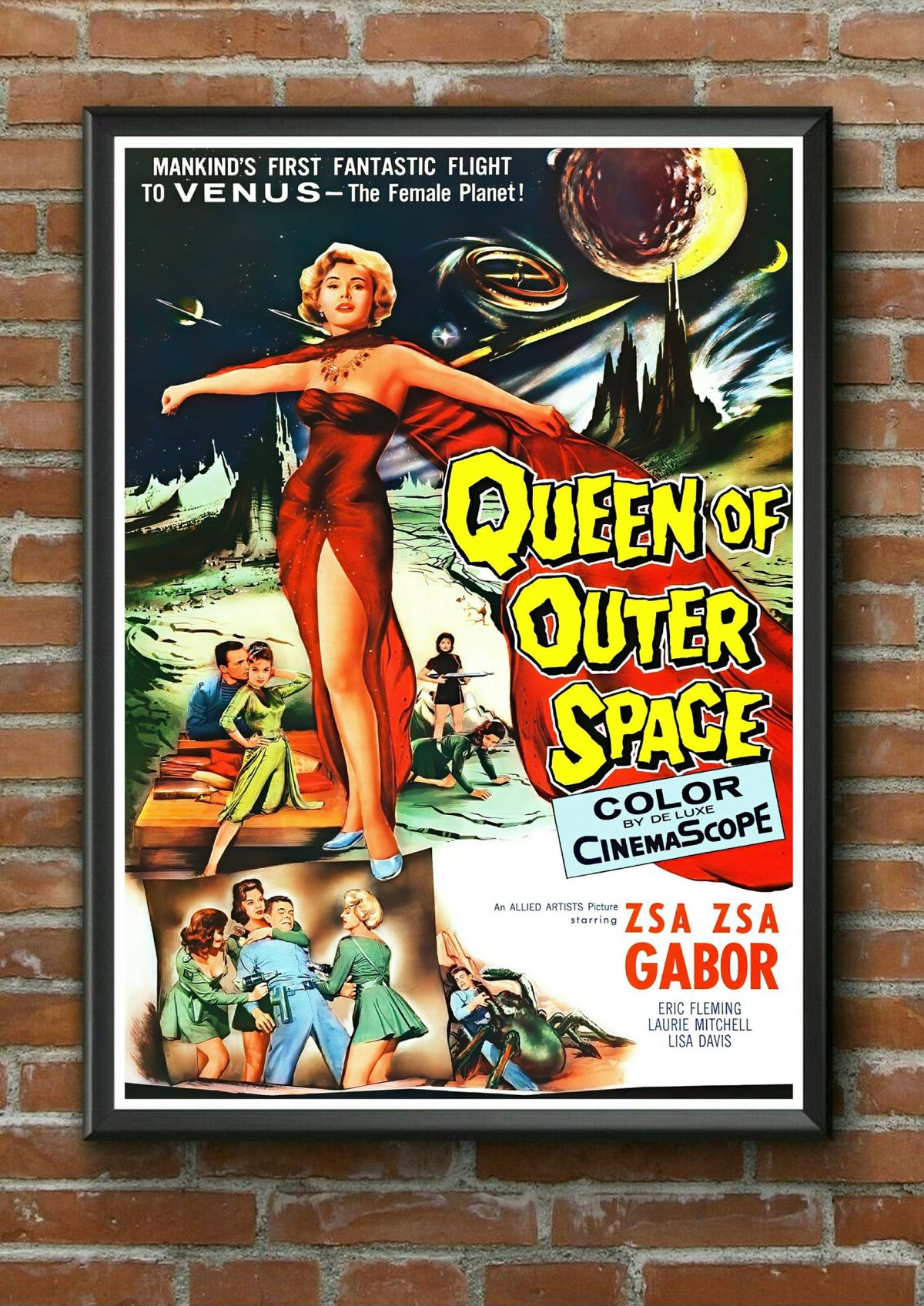The Queen Of Outer Space Sci Fi Movie Film Poster Print Classic 50'S
