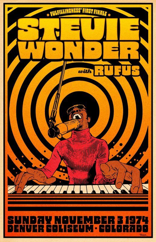 Stevie Wonder Concert Poster – Poster | Canvas Wall Art Print - John