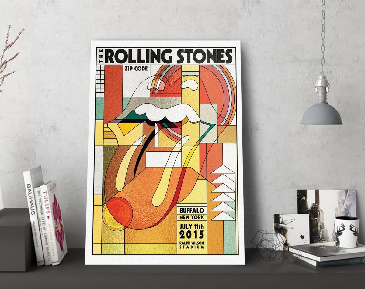 Rolling Stones Poster, Mick Jagger Canvas, Keith Richards Poster, Music ...