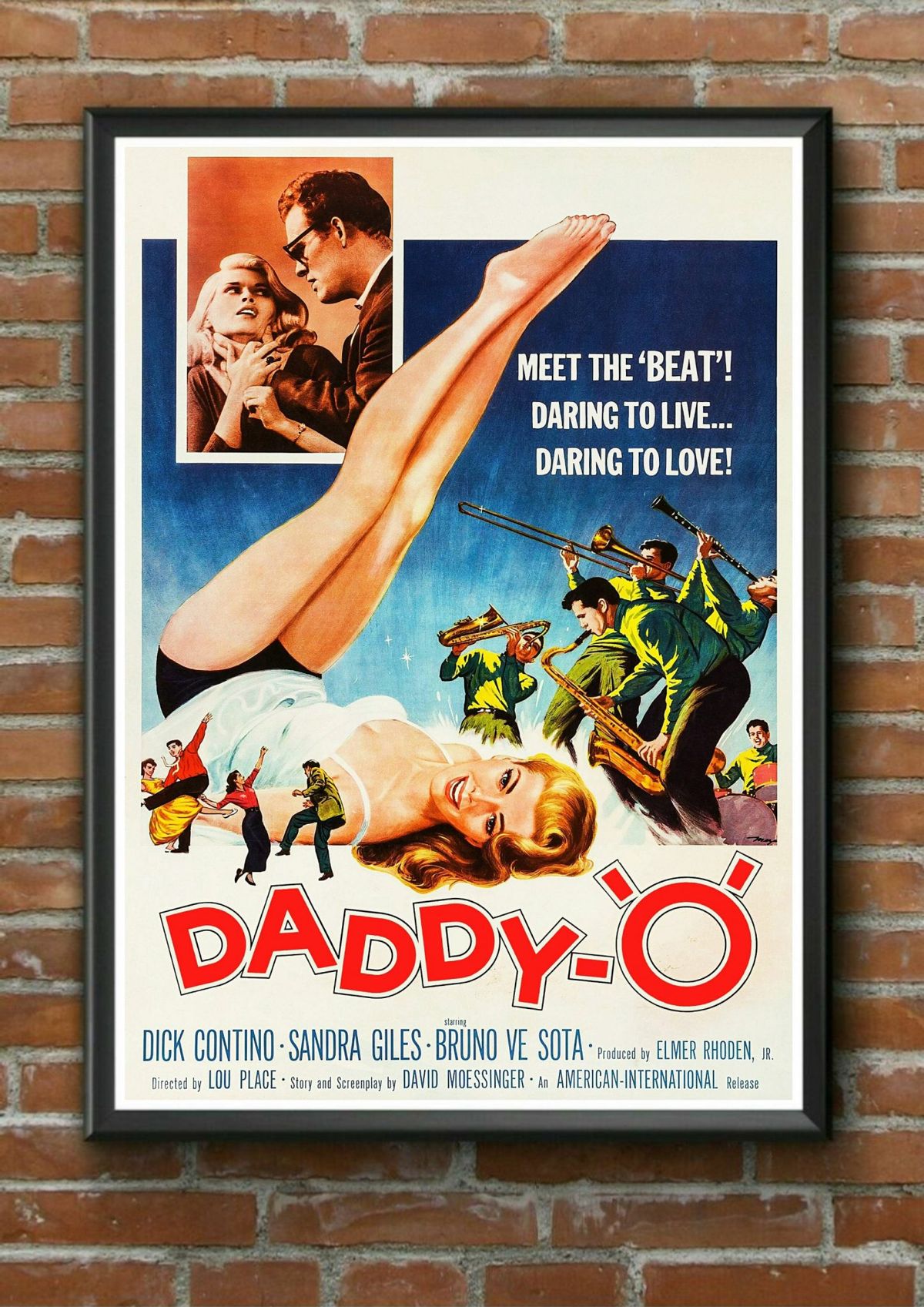 Vintage Movie Poster Daddy-O 1950'S Rock 'N Roll Poster Wall Art ...