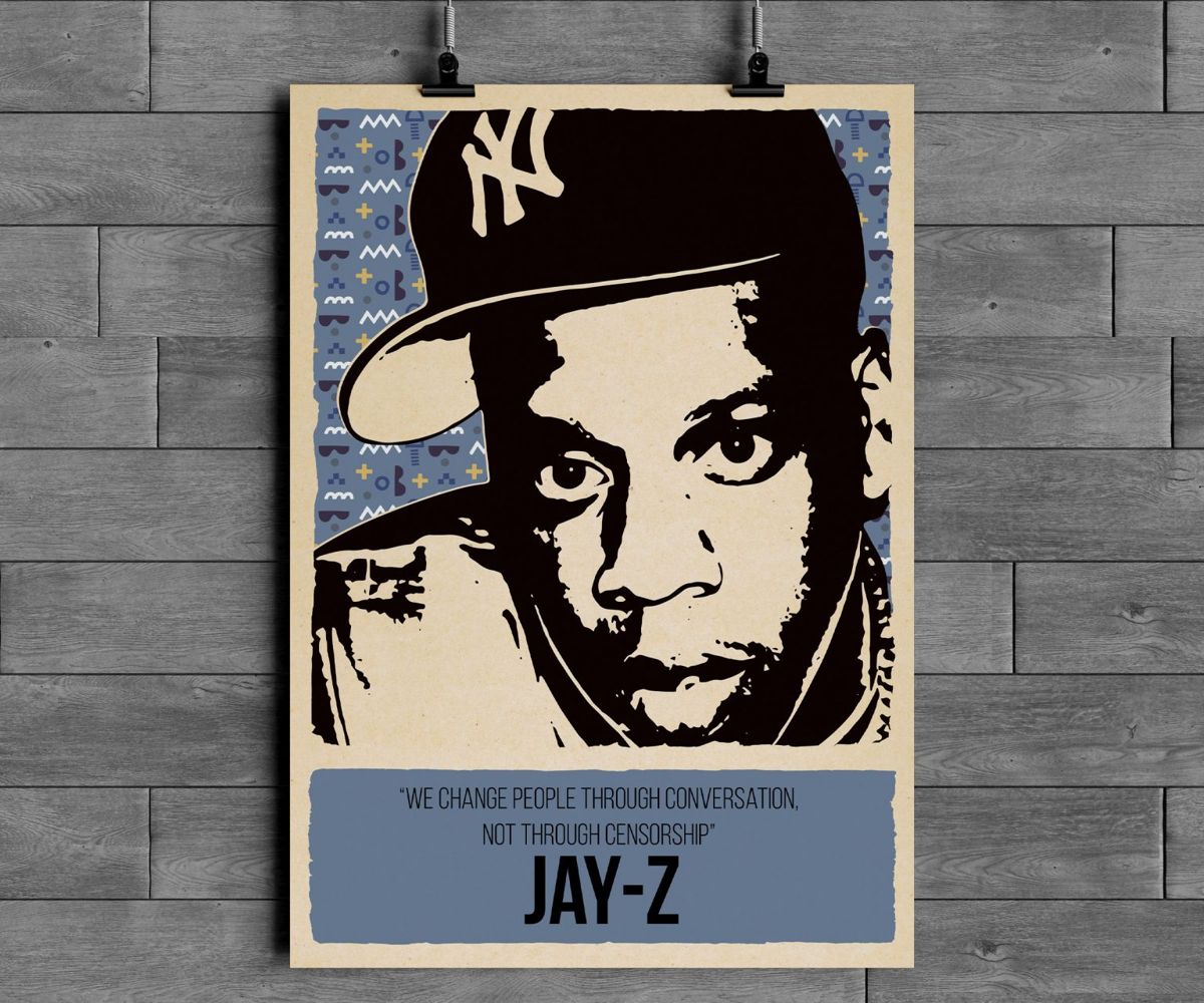 Jay-Z The Blueprint Rap Hip Hop Music Album Cover Art Posters Canvas 