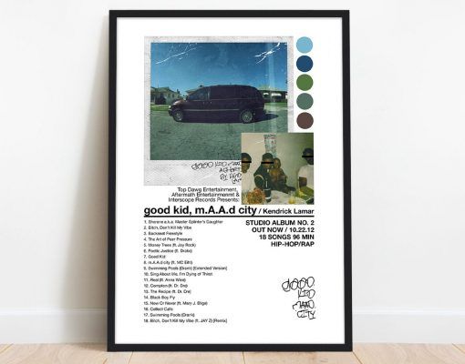 Kendrick Lamar Good Kid, M.A.A.D City Poster - Kendrick Lamar Print ...
 Good Kid Maad City Artwork
