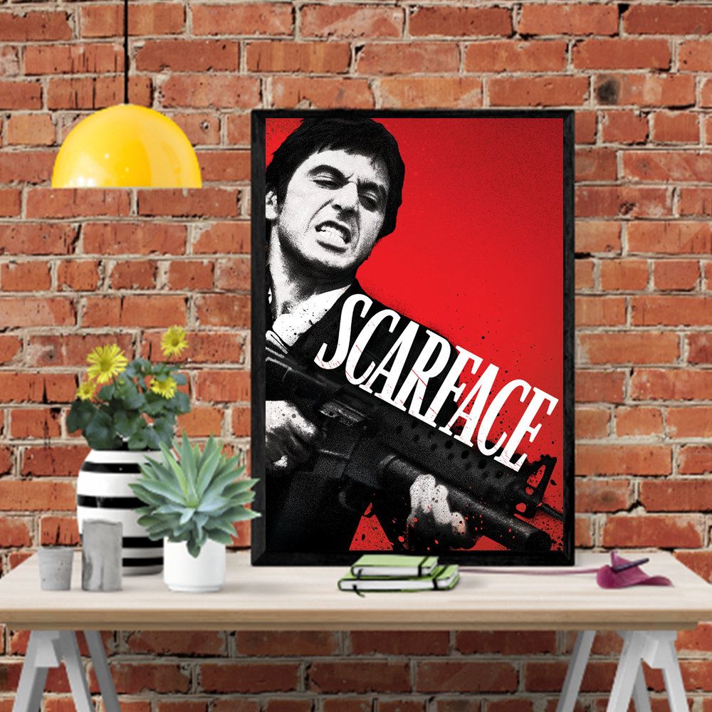 Posters Tony Montana Scarface – Poster | Canvas Wall Art Print - John ...