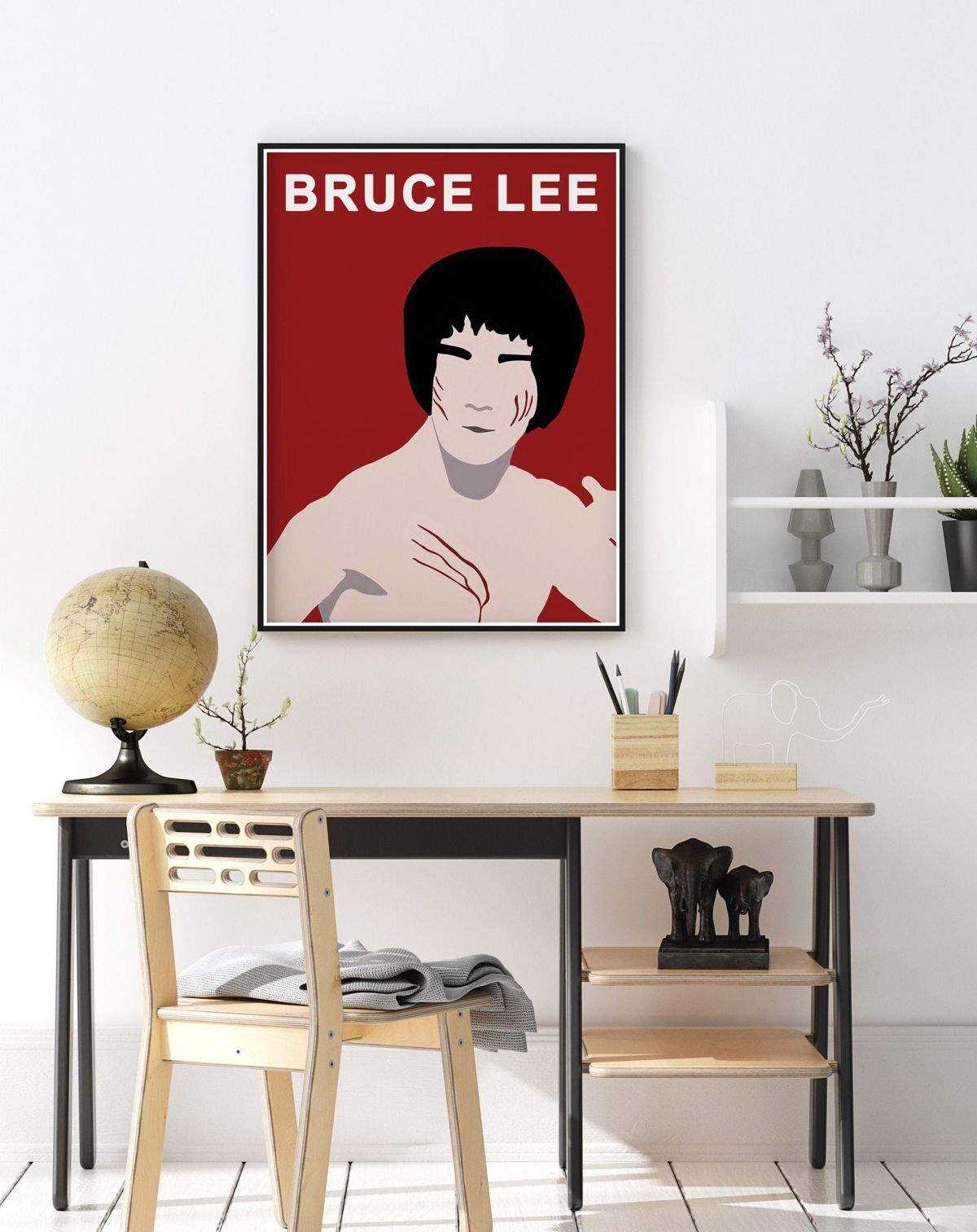 Bruce Lee Print, Bruce Lee Poster, Martial Art, Minimalist Print ...